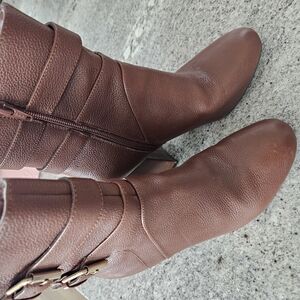 Brown Leather Ankle Boots